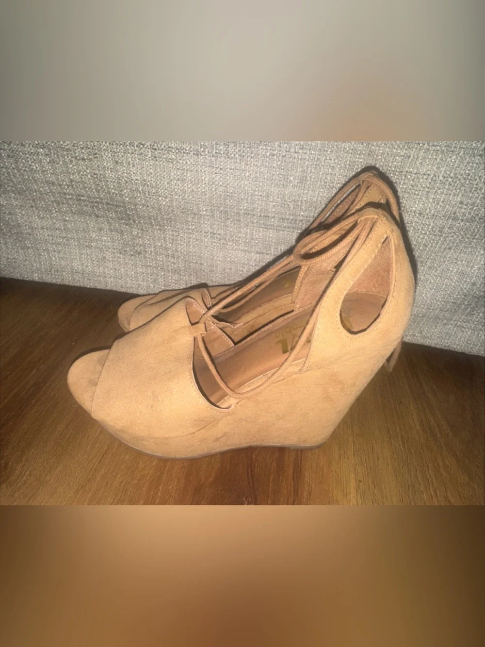🌻Antrhopologie FARYL Robin Judy Tan Boho Platform Wedge Platform Sandal Size 7